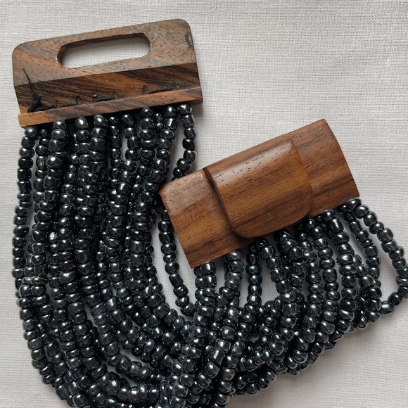 Mexico beaded black bracelet - Picture 1 of 2